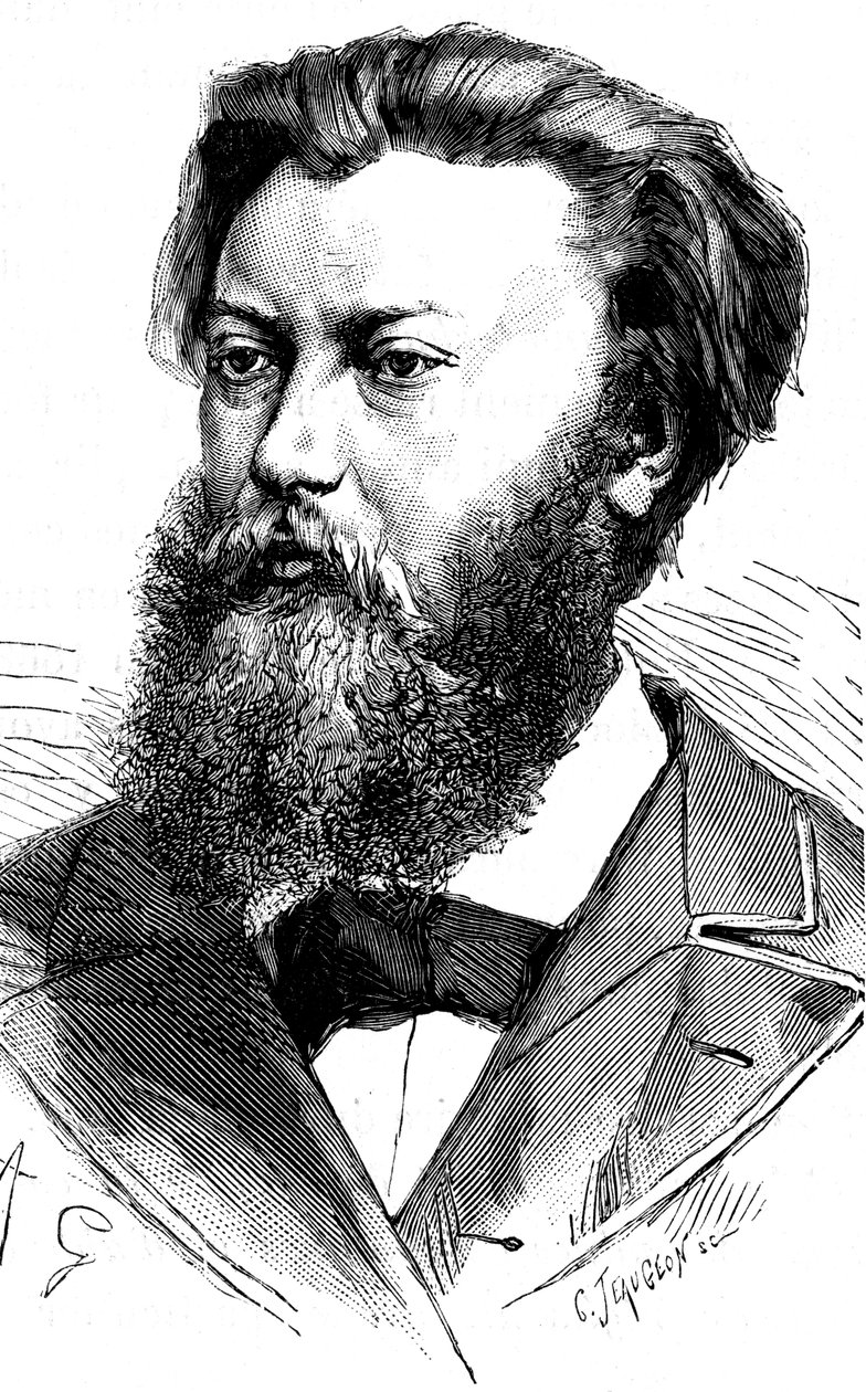 Paul Jablochkoff, engenheiro de telégrafo russo, 1883 de Unbekannt
