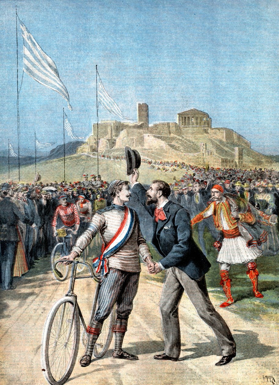Paul Masson, vencedor de um evento de ciclismo nos Jogos Olímpicos, Atenas, 1896 de Unbekannt