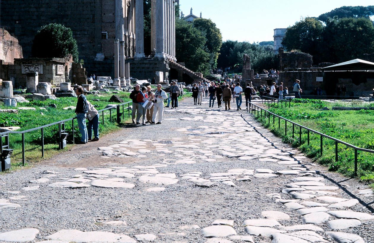 Rua romana pavimentada de Unbekannt