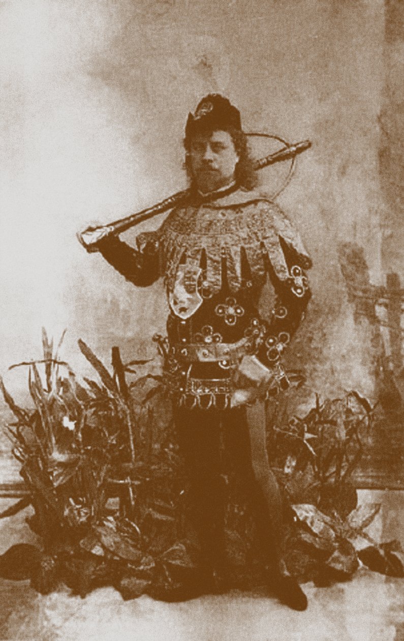 Pavel Gerdt como príncipe Siegfried no Ballet Swan Lake, São Petersburgo, 1895 de Unbekannt