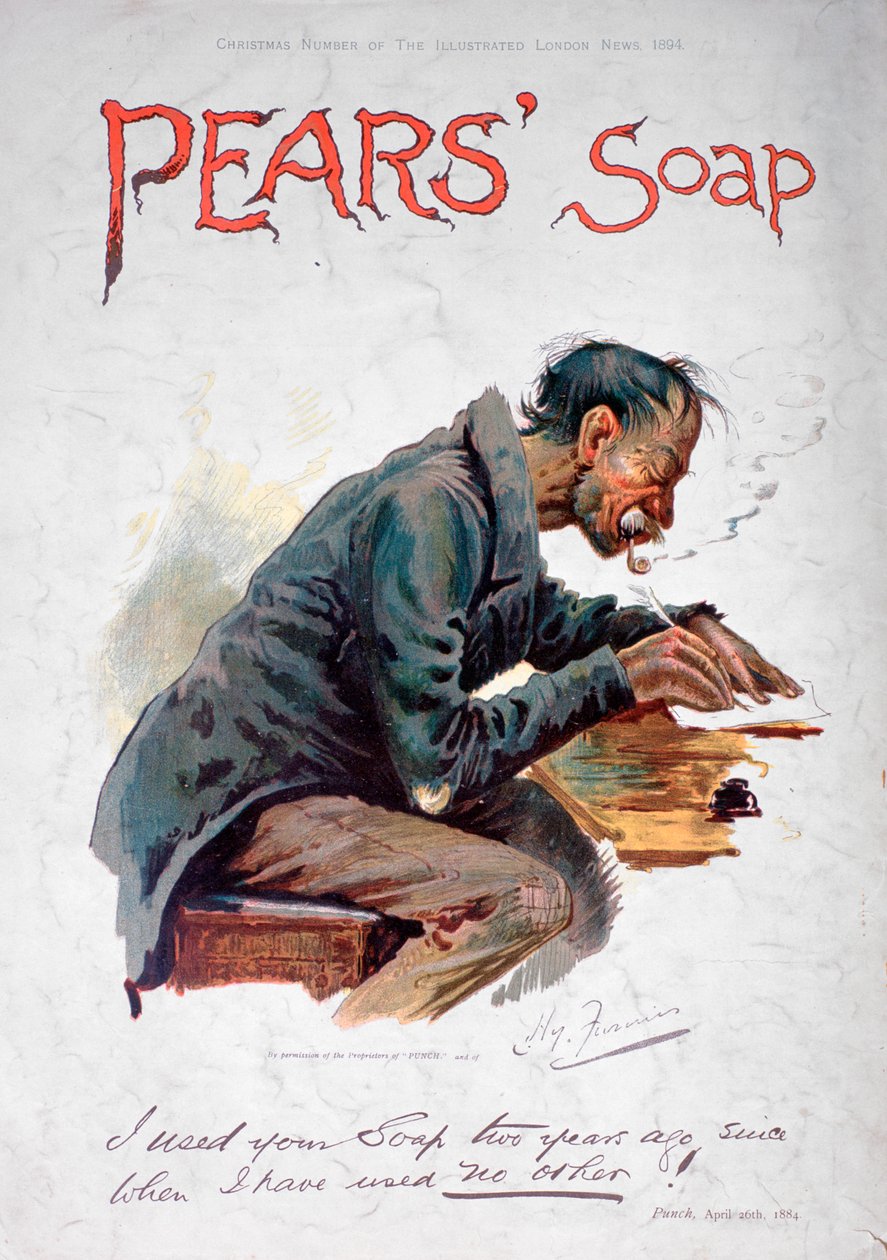 Anúncio de sabão de peras, 1894 de Unbekannt