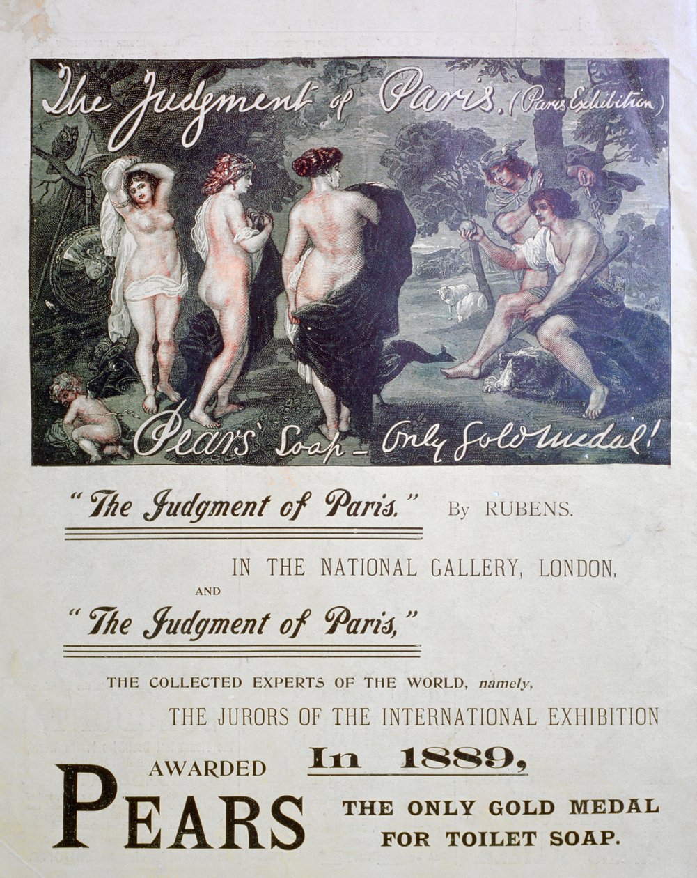 Anúncio de sabão de peras, 1897 de Unbekannt