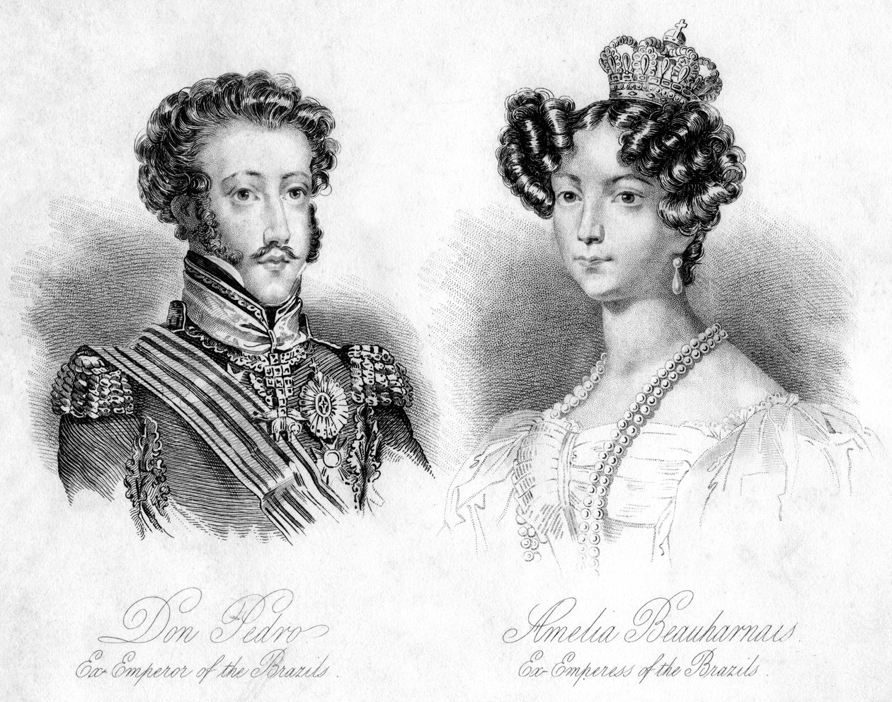 Pedro I, Imperador do Brasil e Princesa Amelie de Leuchtenberg de Unbekannt