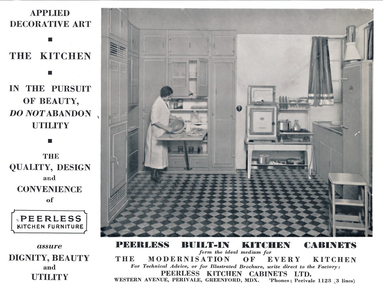 Armários de cozinha embutidos inigualáveis, 1935 de Unbekannt