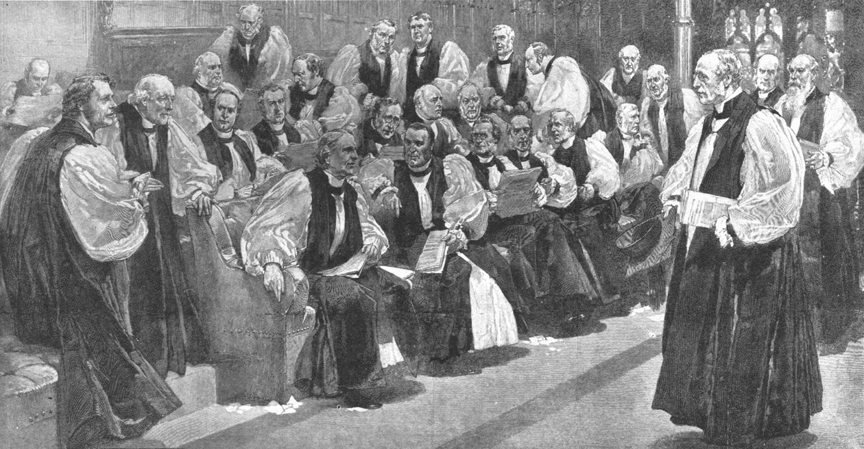 Pares Espirituais na Câmara dos Lordes em 1894, 1901. de Unbekannt