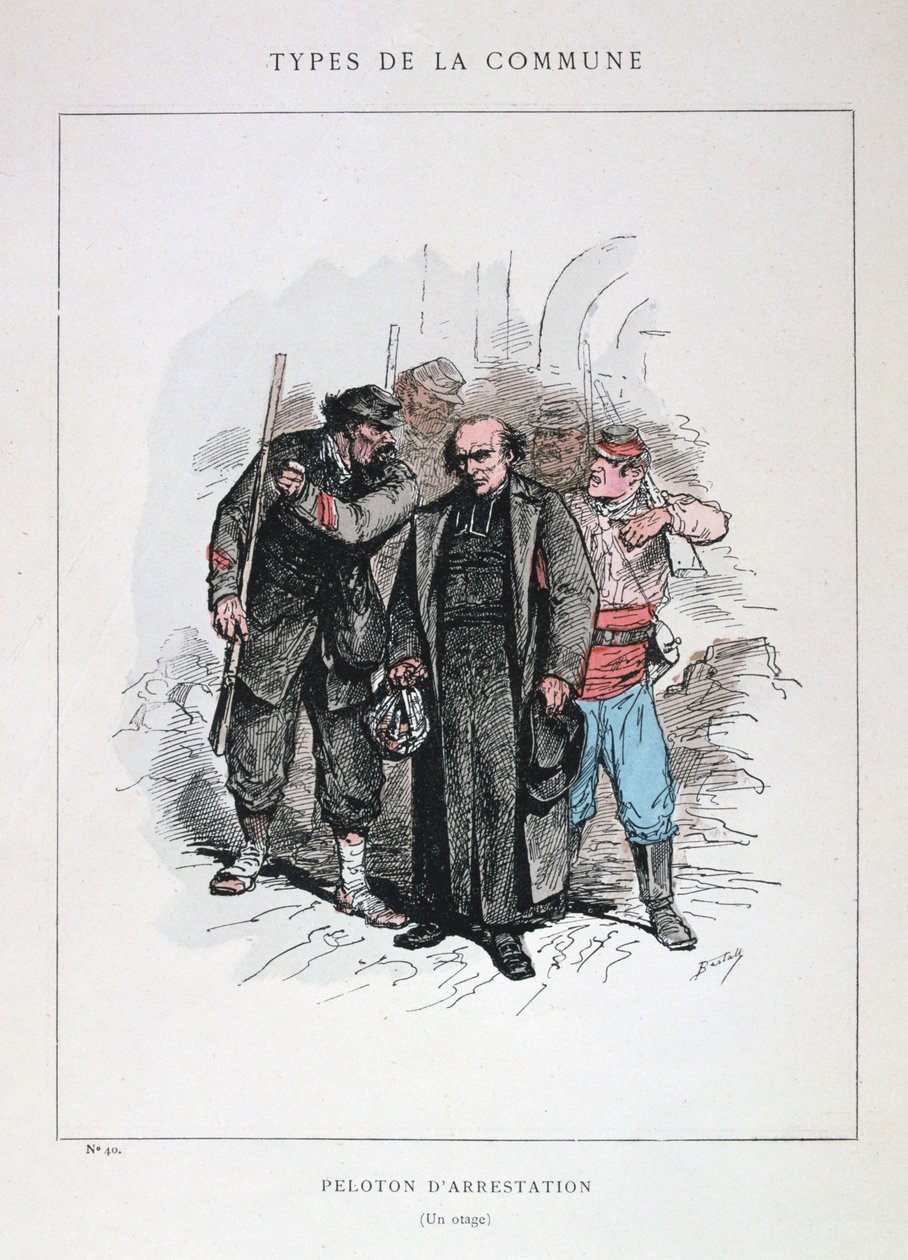 Pelotão de Prisão, Comuna de Paris, 1871 de Unbekannt