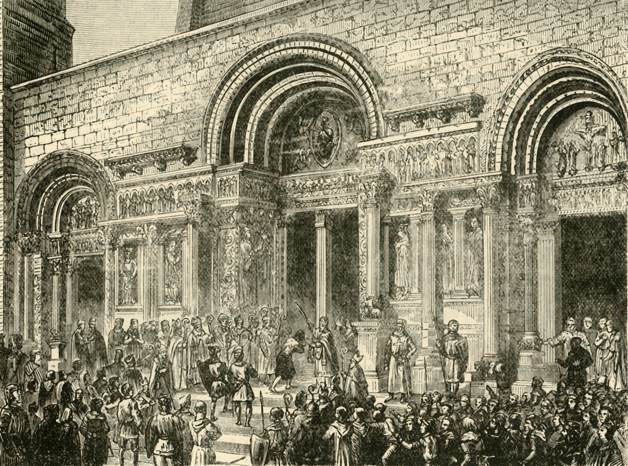 Penitência de Raymond VI., Conde de Toulouse, c1209, 1890. de Unbekannt