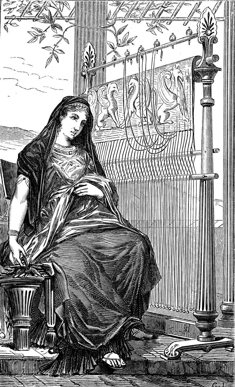 Penélope e seu tear, 1886 de Unbekannt