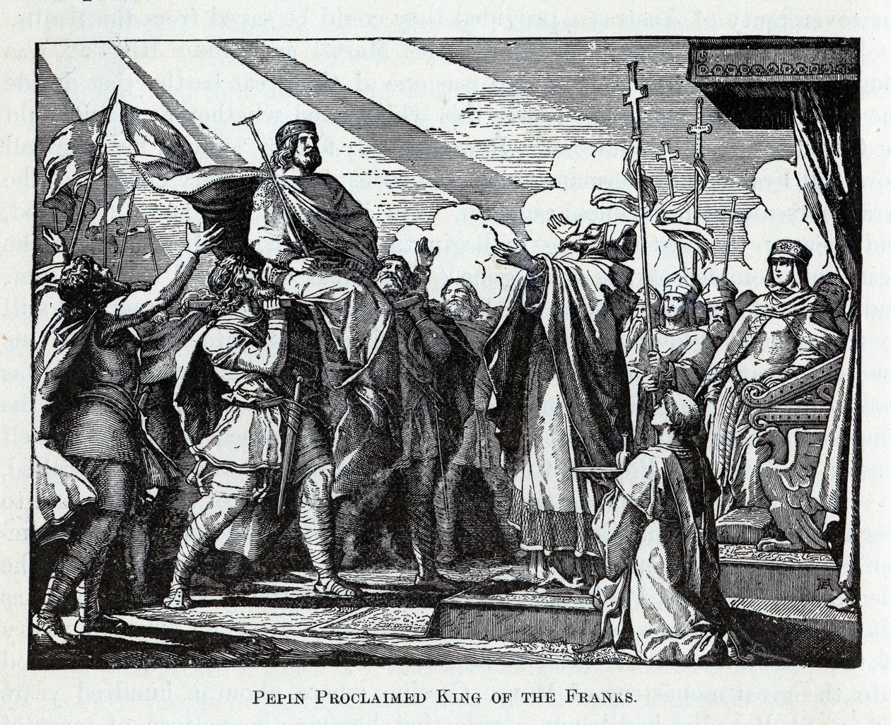 Pepin proclamado rei dos francos, 1882 de Unbekannt