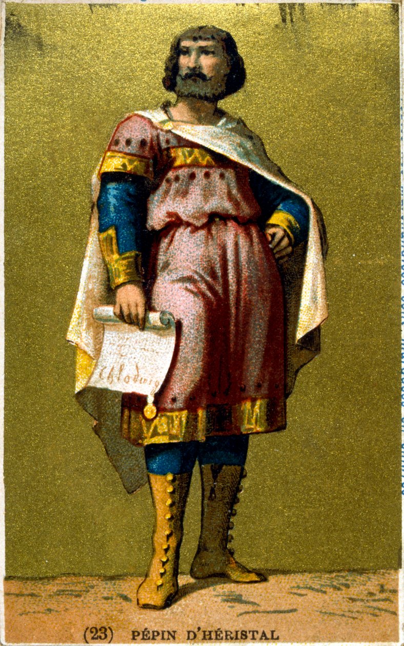 Pepin dHeristal, governante franco, século XIX de Unbekannt