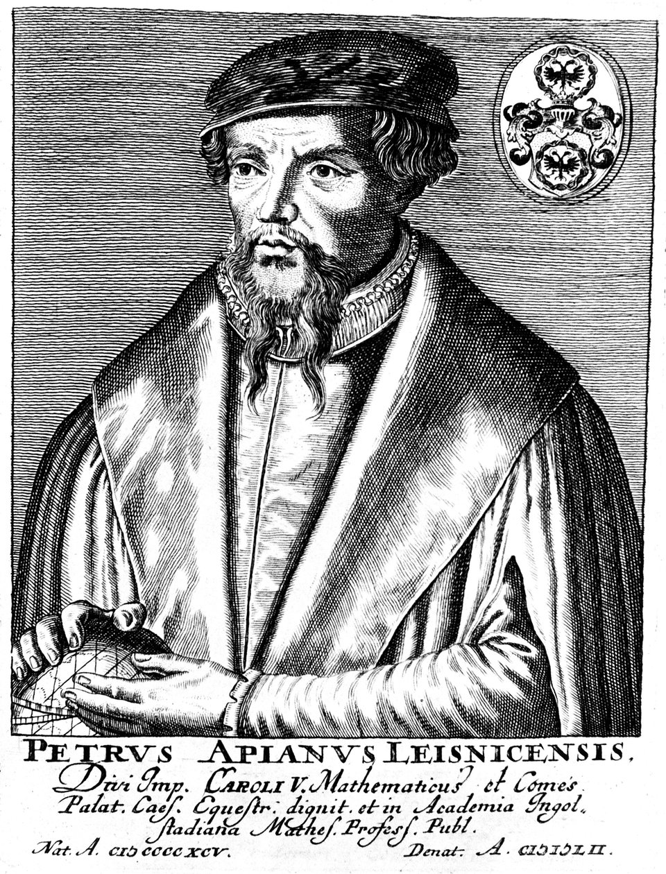 Peter Apian 1495-1552, geógrafo, matemático e astrônomo alemão de Unbekannt