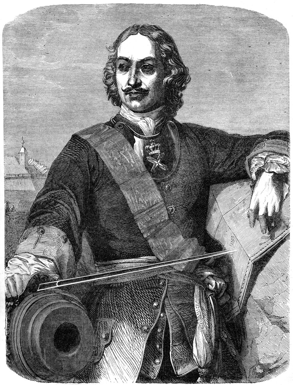 Pedro, o Grande, 1672-1725, século XIX de Unbekannt