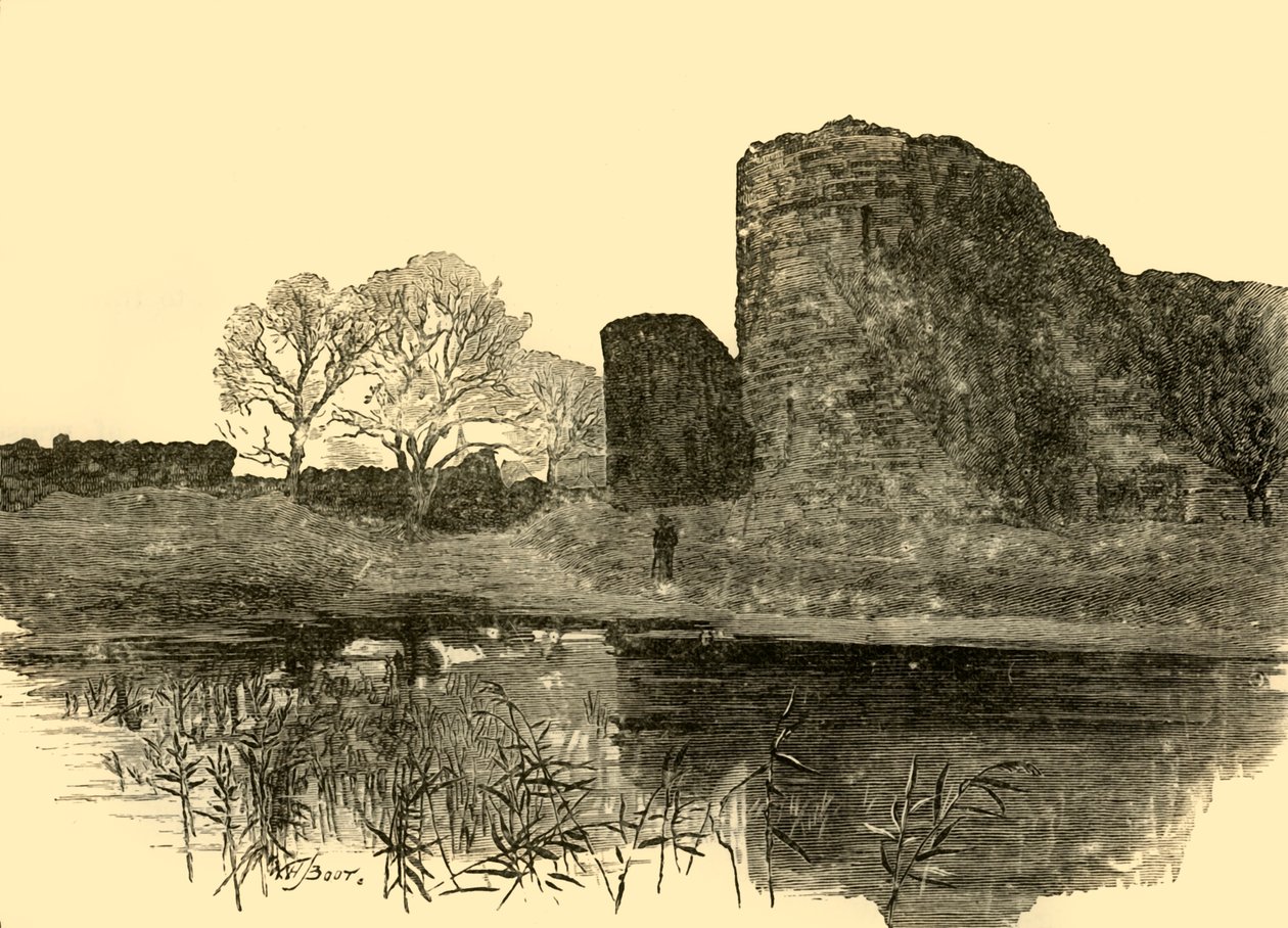 Castelo de Pevensey, 1898. de Unbekannt