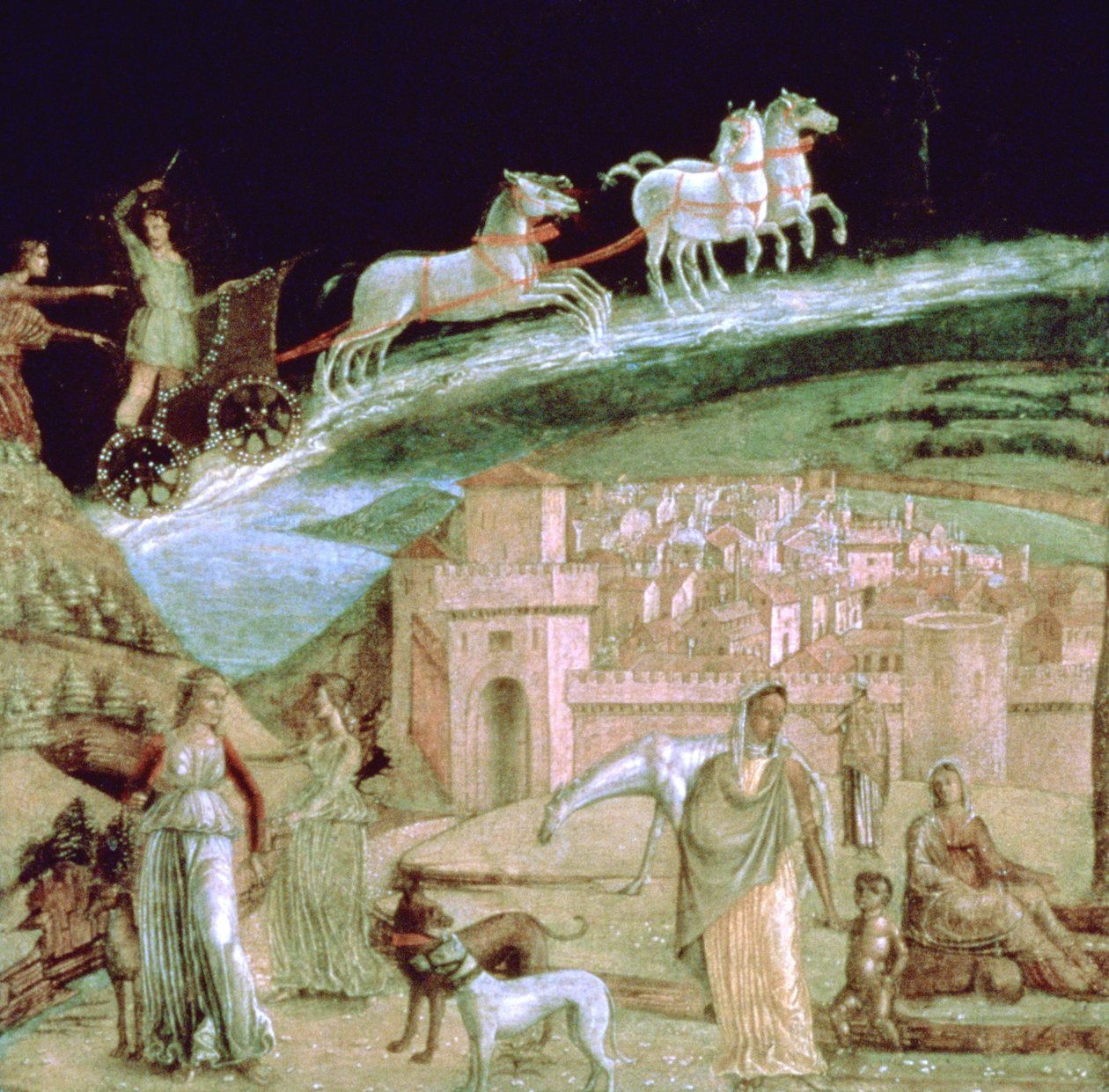 Phaeton em sua carruagem, c1470-1536 de Unbekannt
