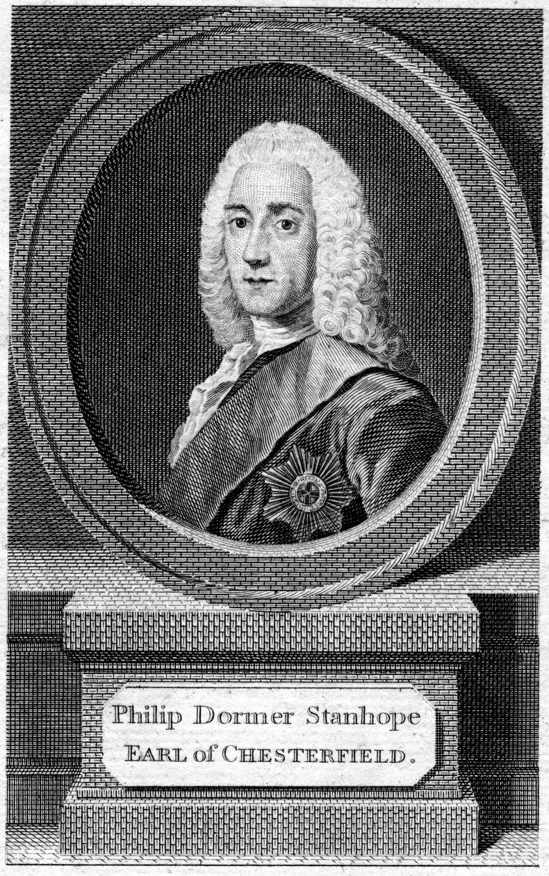 Philip Dormer Stanhope 1694-1773, 4º Conde de Chesterfield, século XIX de Unbekannt