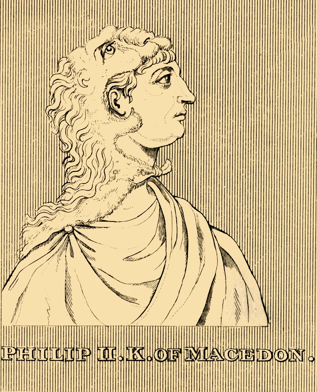 Filipe II rei da Macedônia, 382-336 aC, 1830. de Unbekannt