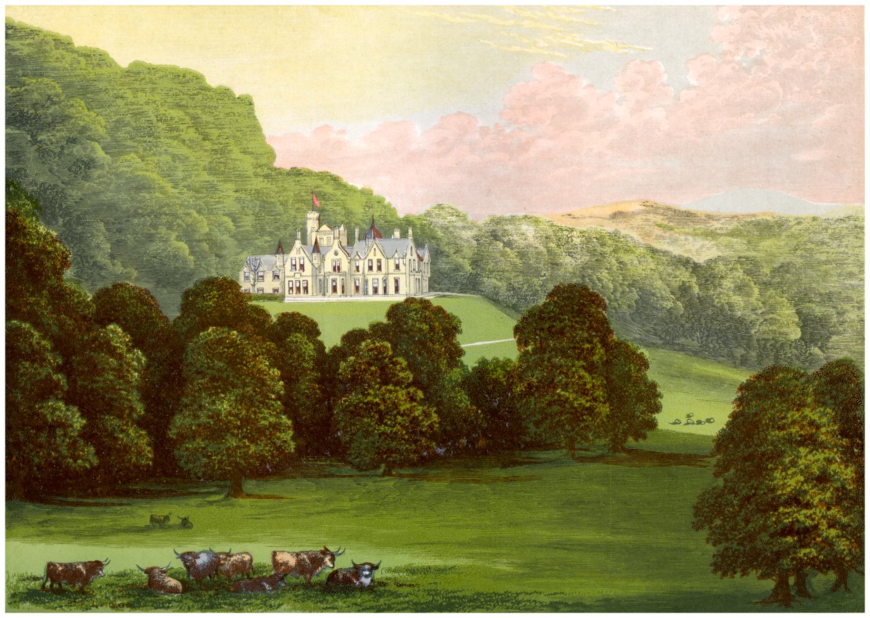 Philiphaugh, Selkirkshire, Escócia, casa do Barão Murray, c1880 de Unbekannt