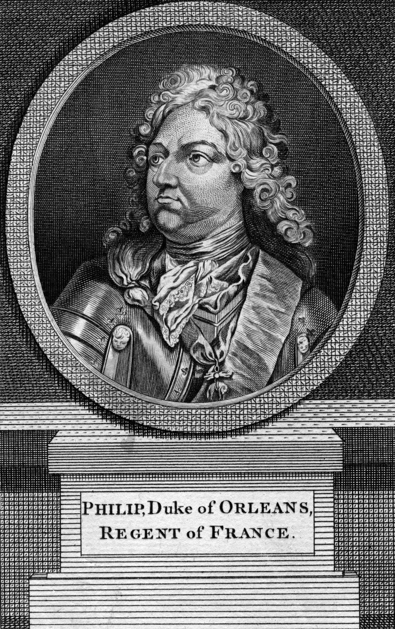 Philippe II, duque de Orleans e regente da França de Unbekannt