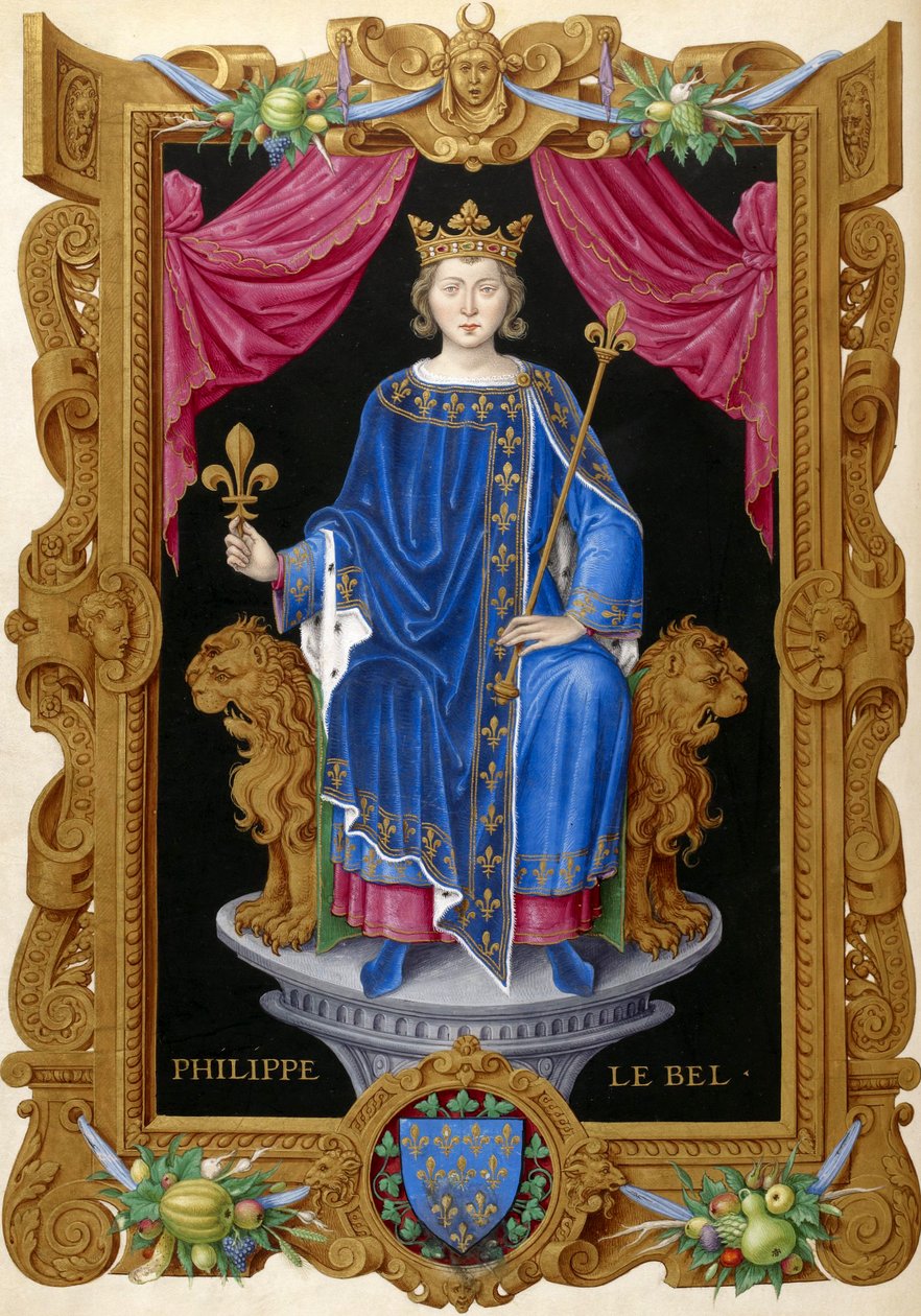 Philippe IV le Bel de Recueil des rois de France, de Jean Du Tillet (século XVI). de Unbekannt