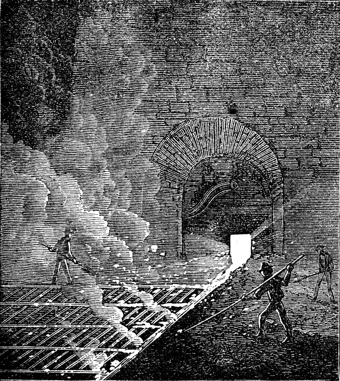 Obras de ferro e ponte de Phoenix, Phoenixville, Pensilvânia, 1873 de Unbekannt