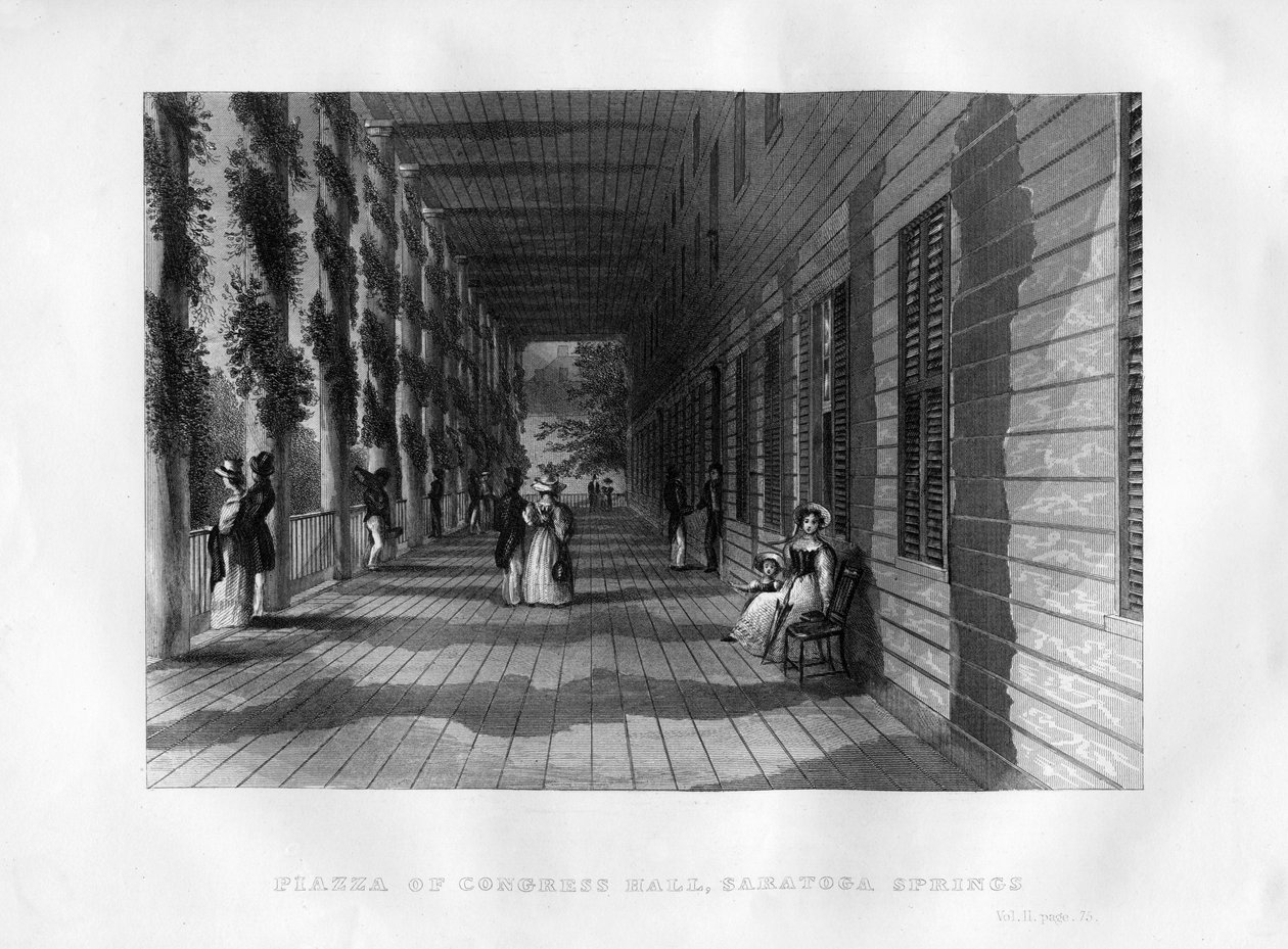 Praça do Congresso, Saratoga Springs, Estado de Nova York, 1855 de Unbekannt
