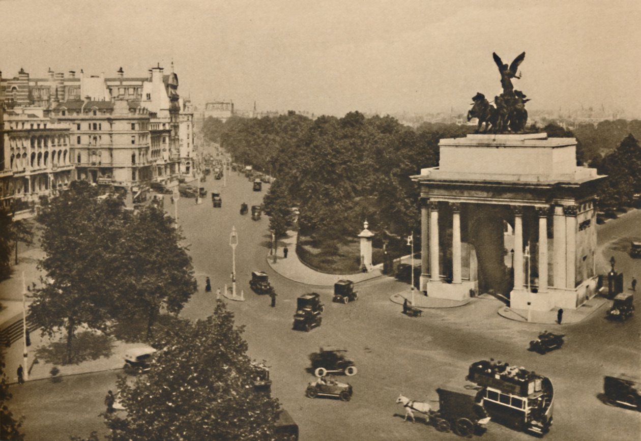 Piccadilly e a Quadriga do Monte Constitution, c1935. de Unbekannt