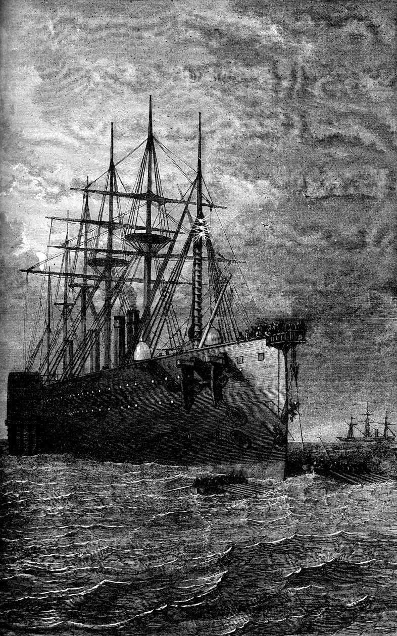 Pegando o cabo do Atlântico, 1866 c1880 de Unbekannt