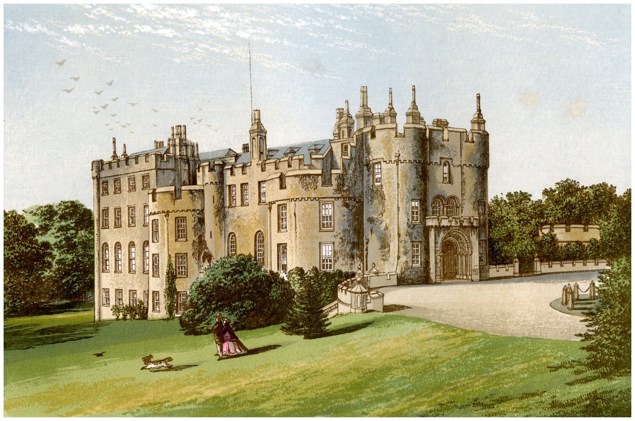 Picton Castle, Pembrokeshire, Gales, casa da família Phillips, c1880 de Unbekannt