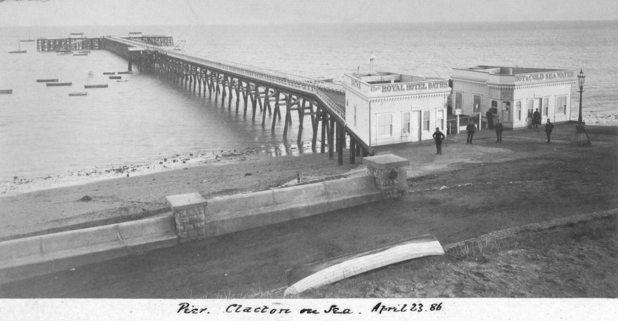 Pier Clacton no mar, 23 de abril de 1886 de Unbekannt