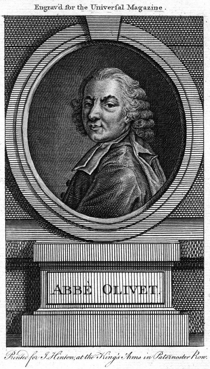 Pierre-Joseph Thoulier d&39;Olivet, clérigo francês e homem das letras, século XVIII de Unbekannt