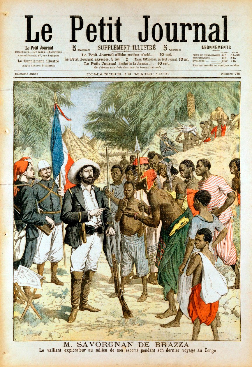 Pierre-Paul-François-Camille Savorgnan de Brazza, explorador francês e fundador de Brazzaville, 1905 de Unbekannt