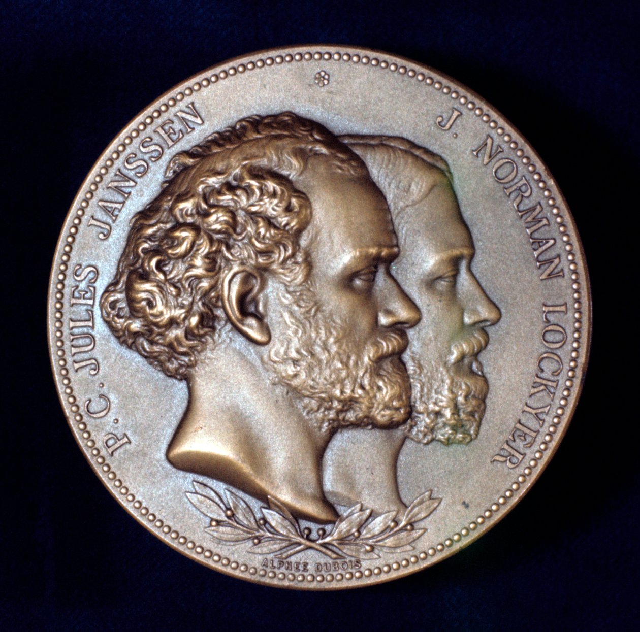 Pierre Janssen e Joseph Norman Lockyer, astrônomos franceses e ingleses, 1868 de Unbekannt