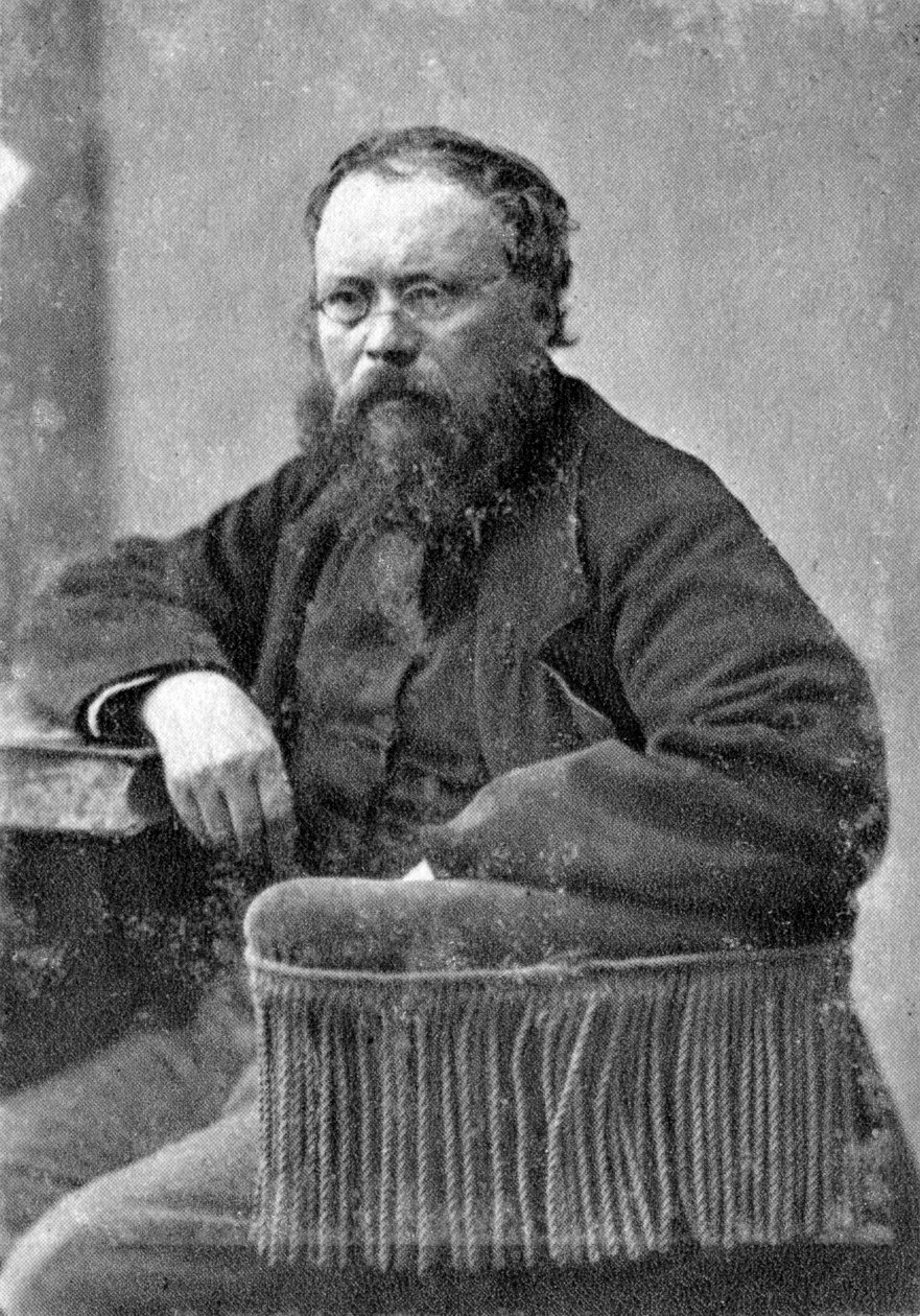 Pierre Joseph Proudhon, filósofo político mulualista francês, c1845-1868 de Unbekannt