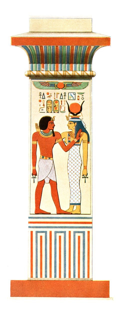 Pilastra do templo de Amon-Re de Amenophis III em Karnak, Egito, 1928. de Unbekannt