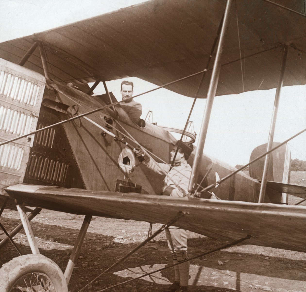 Piloto no biplano, c1914-c1918 de Unbekannt