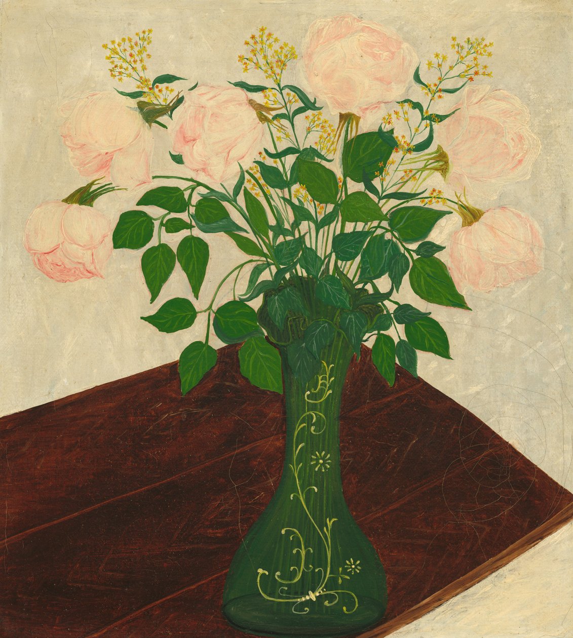 Rosas cor de rosa, quarto quartel do século XIX. de Unbekannt