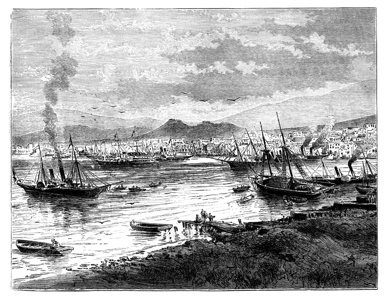 Pireu, Atenas, Grécia, c1888 de Unbekannt