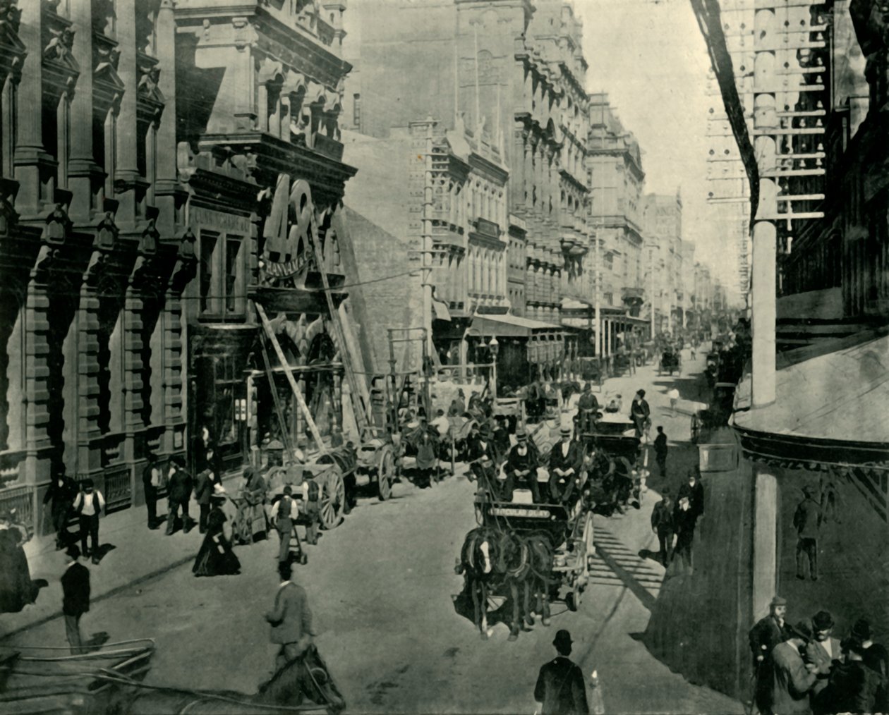 Rua Pitt, Sydney, 1901. de Unbekannt