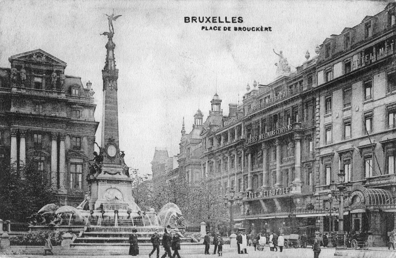 Place de Brouckere, Bruxelas, Bélgica, c1918 de Unbekannt