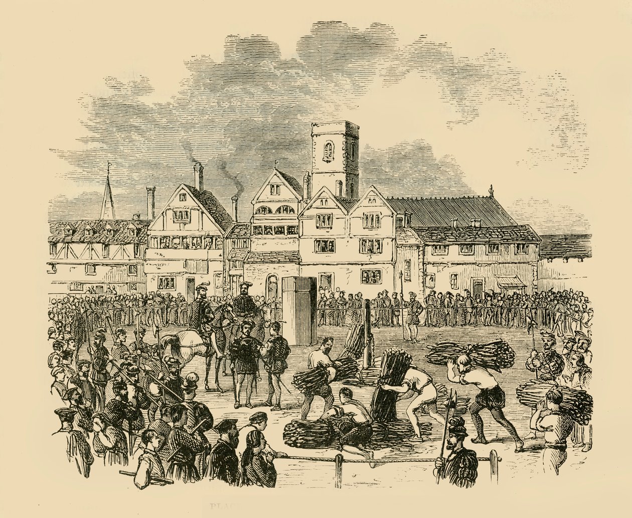Local de execução, Old Smithfield, 1890. de Unbekannt