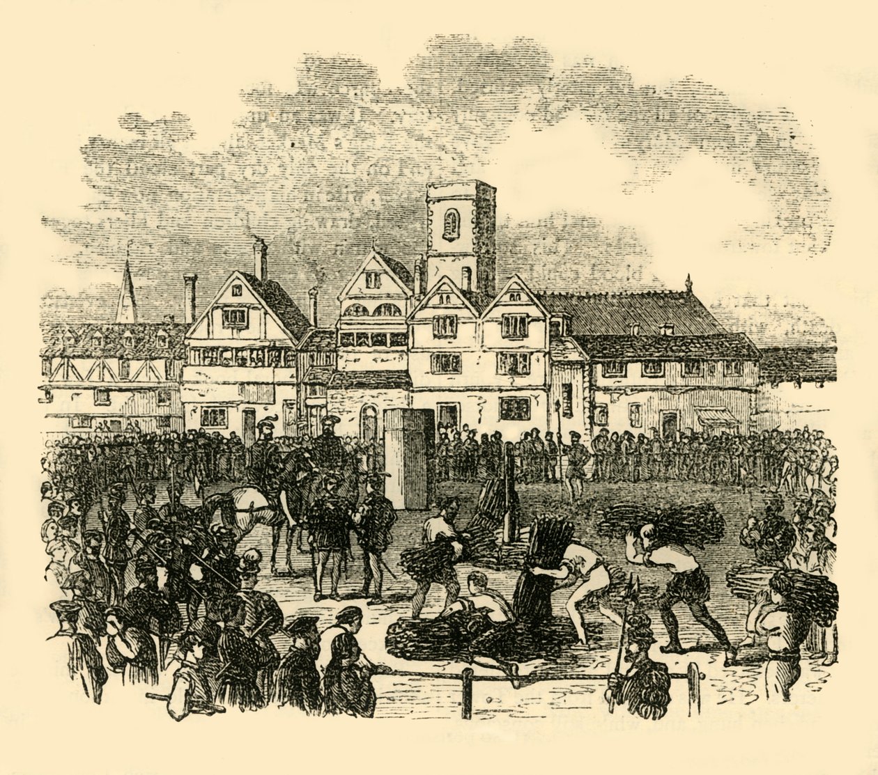 Local de execução em Old Smithfield, c1872. de Unbekannt