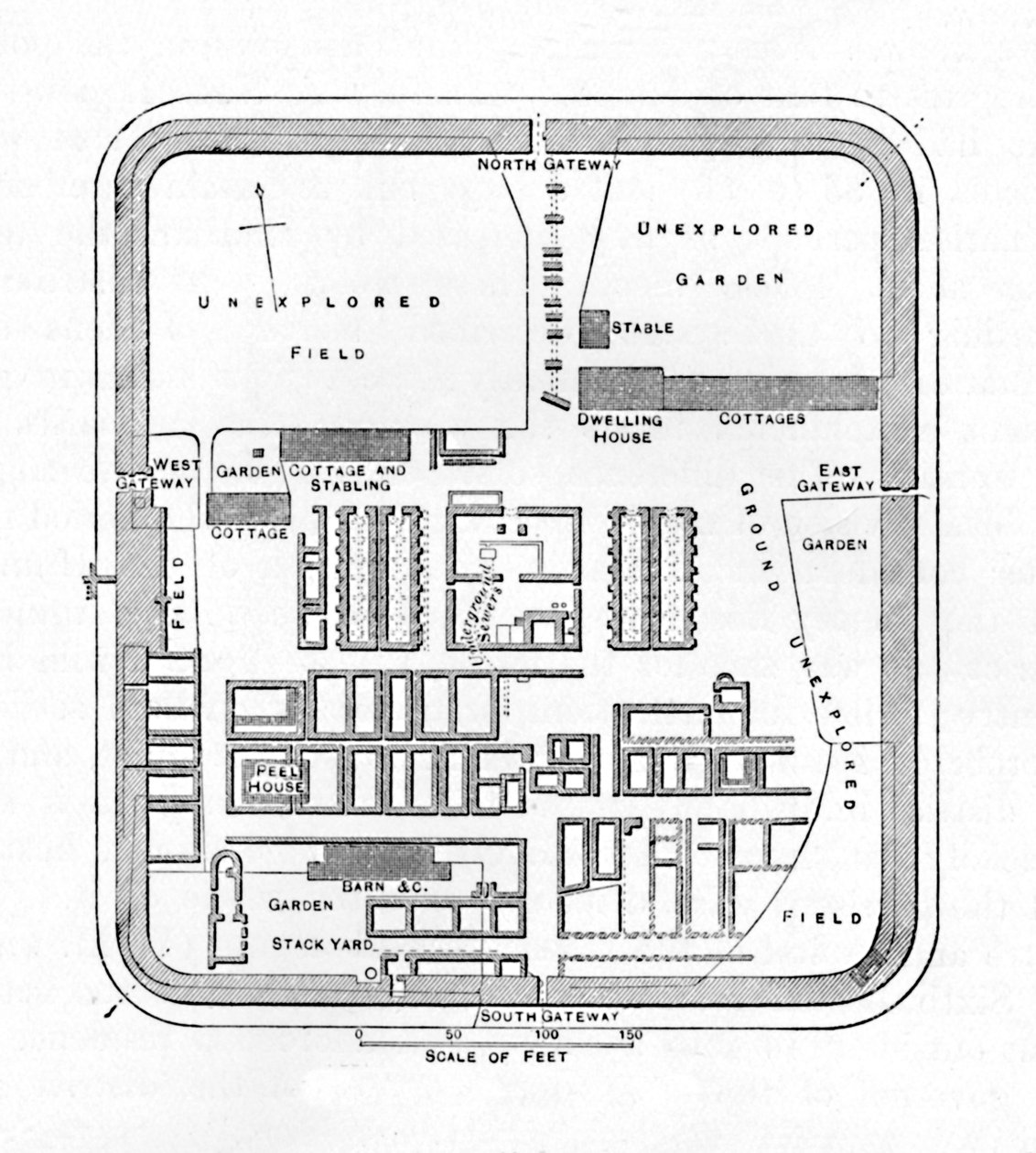 Plano de Bremenium, 1902 de Unbekannt