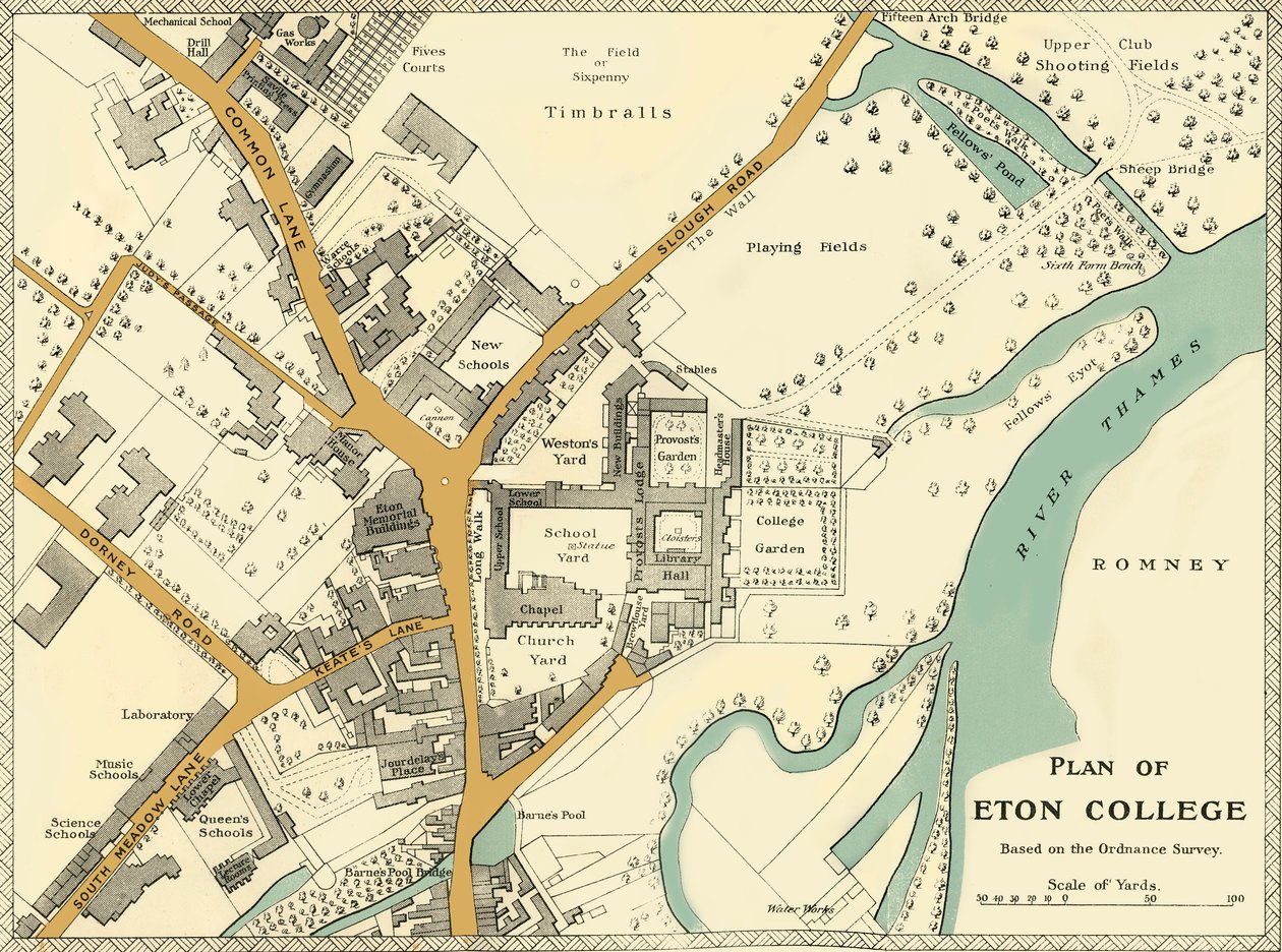Plano de Eton College, 1911. de Unbekannt