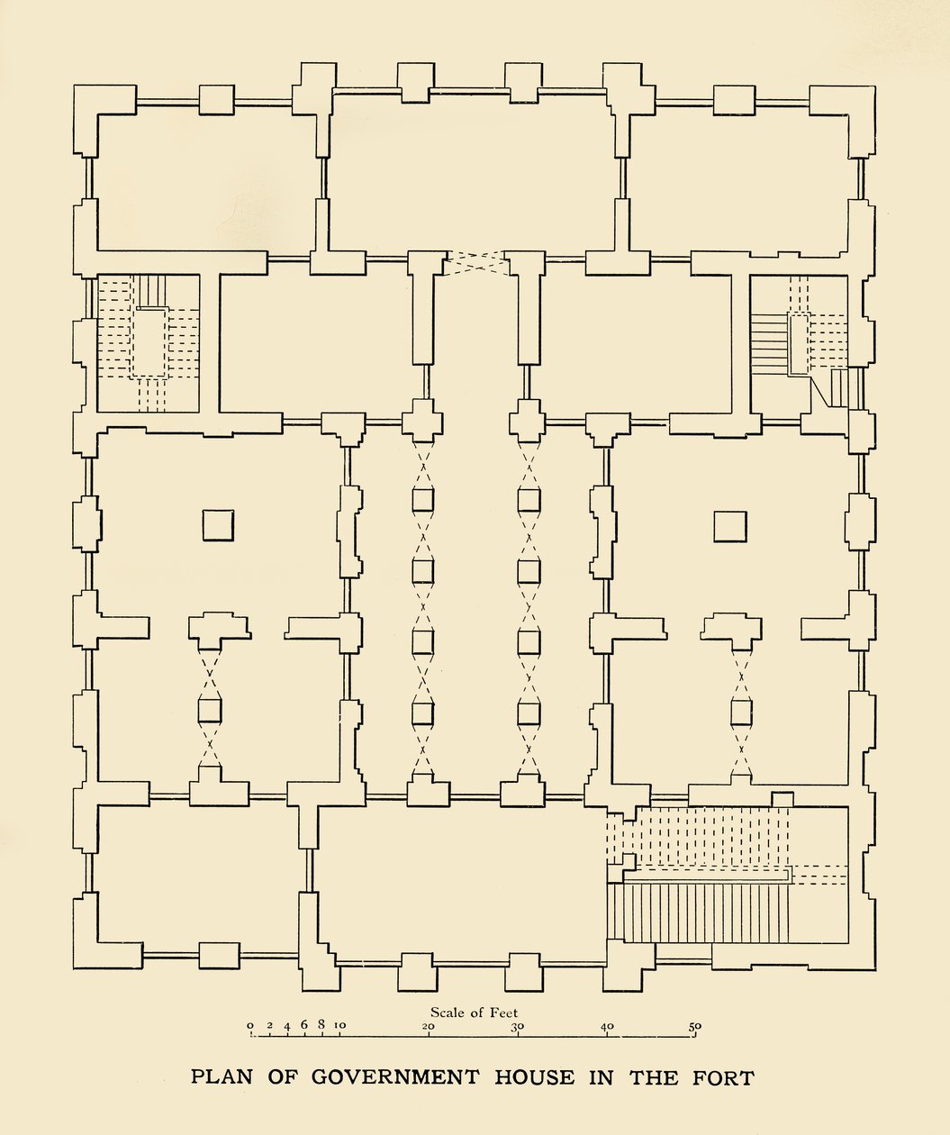 Plano da Casa do Governo no Forte, 1925. de Unbekannt