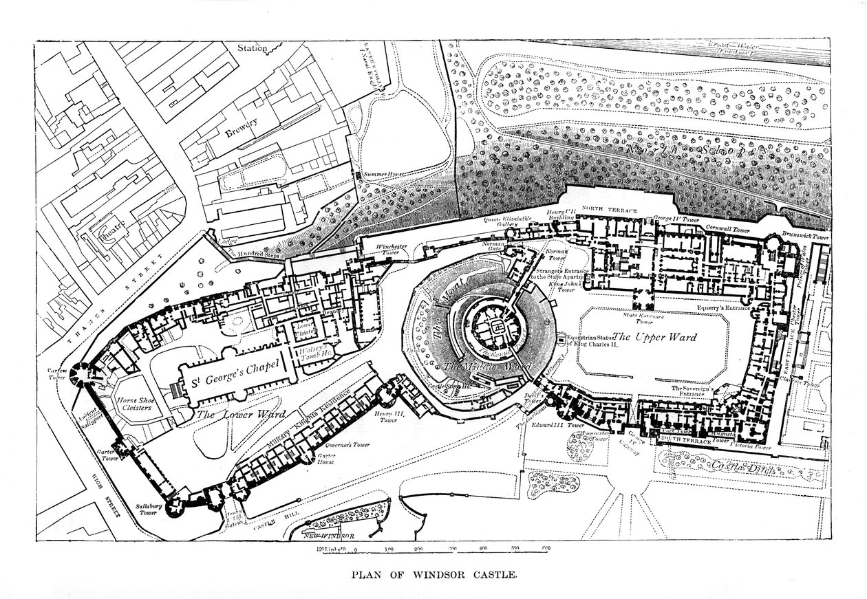 Plano do Castelo de Windsor de Unbekannt