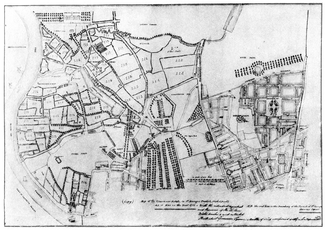 Plano da Propriedade Grosvenor, 1907 de Unbekannt