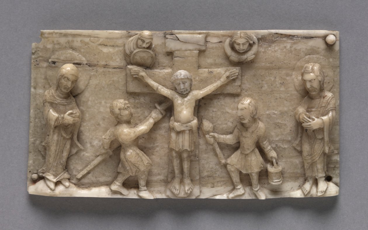 Placa de um altar portátil mostrando a crucificação, 1050-1100. de Unbekannt