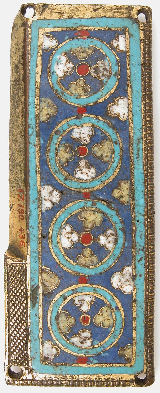 Placa de um Santuário Relicário, alemão ou sul dos Países Baixos, ca. 1175-1200. de Unbekannt