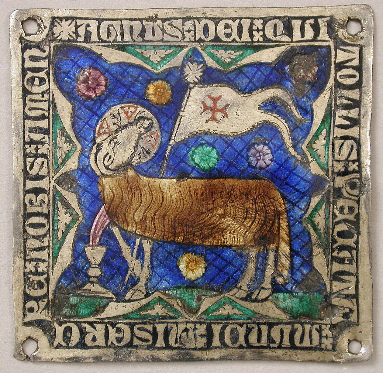 Placa com Agnus Dei, catalão, século XIV. de Unbekannt