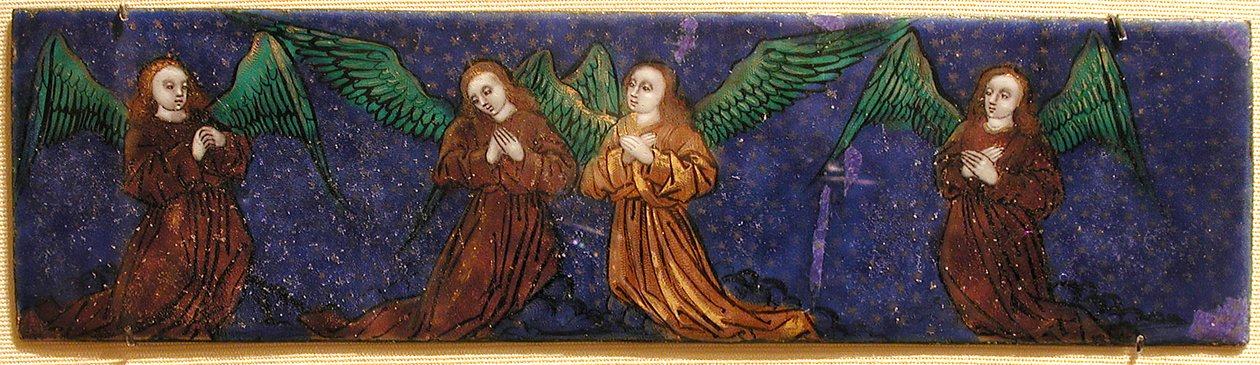 Placa com Quatro Anjos, francesa, séc. XVI. de Unbekannt